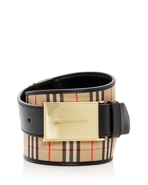 burberry plaque buckle 1983 check and leather belt|Men's Vintage Check Reversible Plaque Buckle Belt.